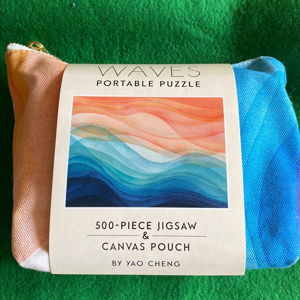 Puzzle - WAVES Portable Puzzle 500 Piece NWT - With Canvas Pouch
